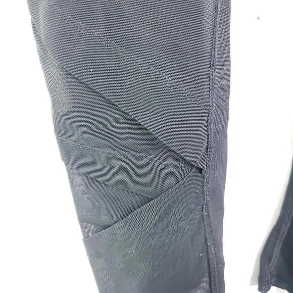 North Face Pants WOmens Small Leggings Flash Dry Mesh Cutouts Cropped Running - Picture 10 of 13